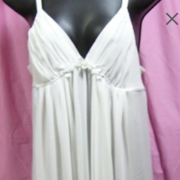 Oscar de la Renta Long White Sheer Sexy Nightgown NWOT - Picture 1 of 6